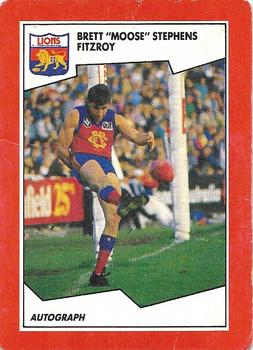 1989 Scanlens VFL #130 Brett Stephens Front